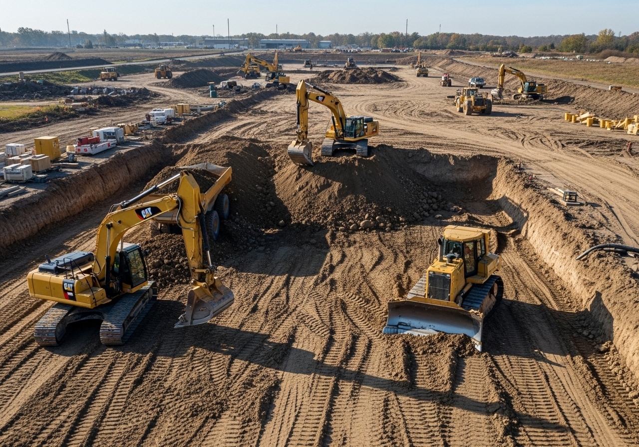 Home Site Preparation for concrete foundations in MI